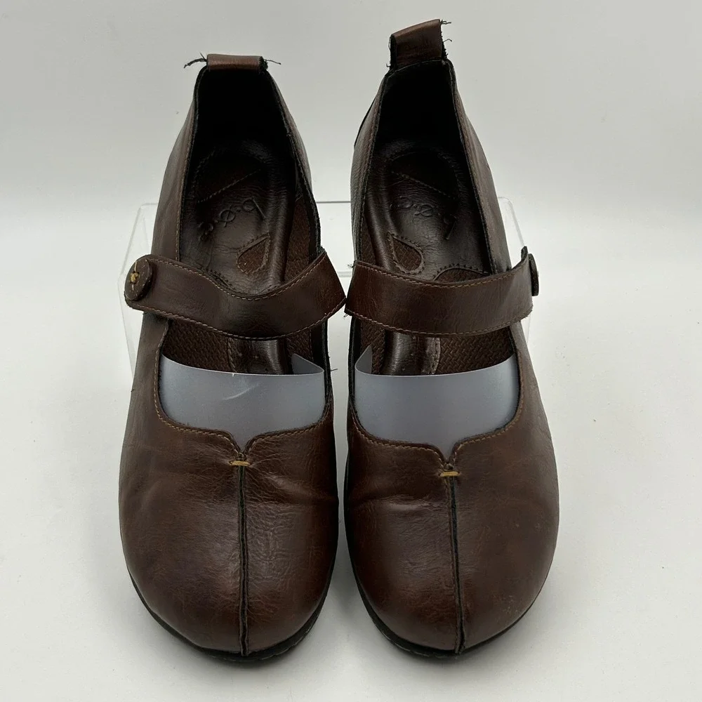 b.o.c. Born Concept Mary Jane Flats Womens 9.5 Brown Faux Leather Gorp Comfort
